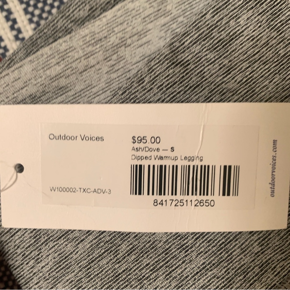 NWT dipped warmup leggings - 7/8 length, size Small, original ash/dove color way - Picture 2 of 4